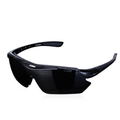 Lightweight Shield Sports Sunglasses – Black Frame / Dark Smoke Lens