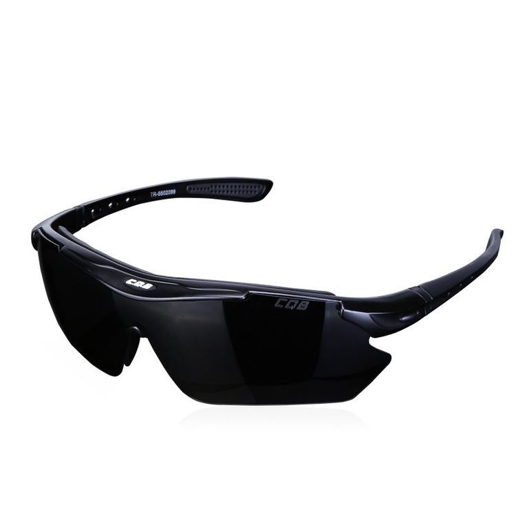 Lightweight Shield Sports Sunglasses – Black Frame / Dark Smoke Lens